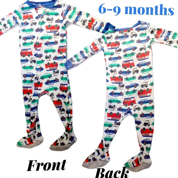 Baby Boy Car Print Footie Pajamas, 6-9 months - Picture 11 of 11